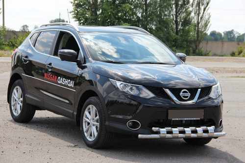 Передній захист ST015 (нерж) для Nissan Qashqai 2014-2021