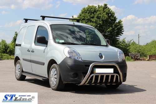 Кенгурятник WT002 (нерж.) для Renault Kangoo 2008-2020 