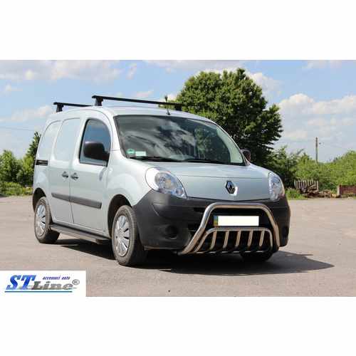 Кенгурятник WT002 (нерж.) для Renault Kangoo 2008-2020 