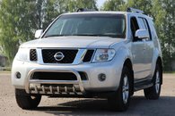 Кенгурятник WT008 (нерж) для Nissan Navara 2006-2015 рр