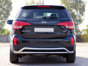 Задня дуга AK007-2 (нерж.) для Kia Sorento XM 2009-2014рр