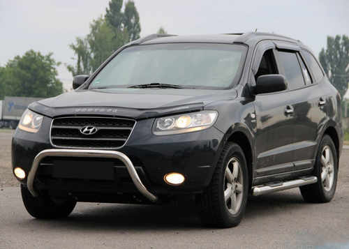 Кенгурятник WT007 (нерж.) для Hyundai Santa Fe 2 2006-2012