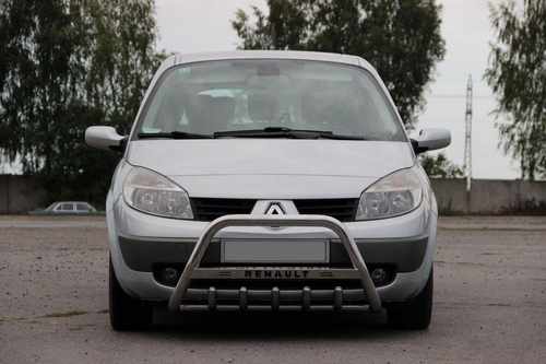 Кенгурятник WT004 (нерж.) для Renault Scenic/Grand 2003-2009 