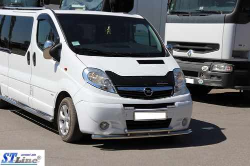 Передній захист ST014/2 (нерж.) для Nissan Primastar 2002-2014