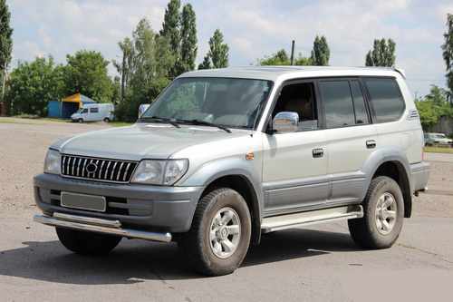 Передня дуга ST014 (нерж.) для Toyota Land Cruiser 90 Prado
