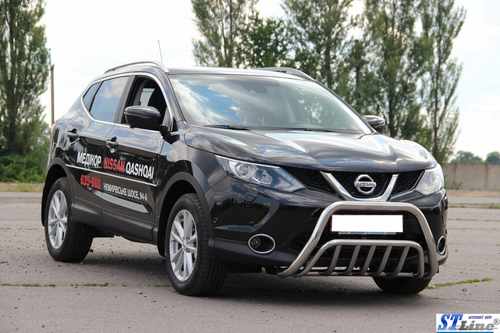 Кенгурятник WT002 (нерж) для Nissan Qashqai 2014-2021
