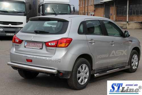 Бічні труби BB002 (2 шт., нерж.) для Mitsubishi Eclipse Cross