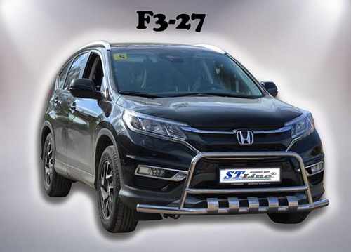 Передній захист WT003-ST-V2 (нерж.) для Honda CRV 2012-2016 