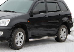 Бічні труби (2 шт., нерж.) Ø51 без пластикових вставок для Chery Tiggo 1