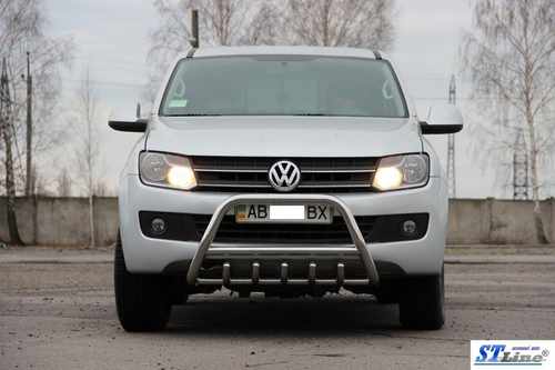 Кенгурятник WT003 (нерж) для Volkswagen Amarok 2010-2022 