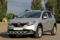 Передня дуга ST015 (нерж.) для Renault Sandero 2013-2022 