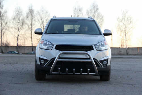 Кенгурятник WT003 (нерж.) для SsangYong Korando 2010-2019