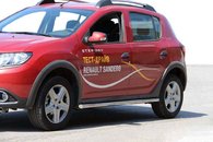 Бічні труби BB001 (2 шт., нерж) 51 мм для Renault Sandero 2013-2022 рр