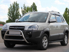 Кенгурятник WT022 (нерж.) для Hyundai Tucson JM 2004+ рр