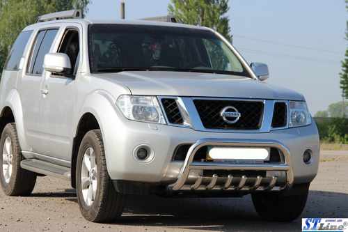 Кенгурятник WT008 (нерж) для Nissan Navara 2006-2015 рр