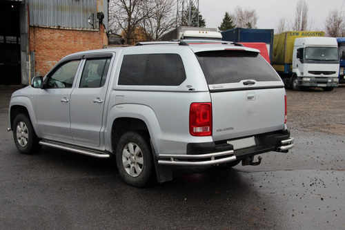 Задні куточки AK003-Double (2 шт., нерж) для Volkswagen Amarok 2010-2022 рр