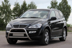 Кенгурятник WT022 (нерж) для SsangYong Kyron 2008+ рр
