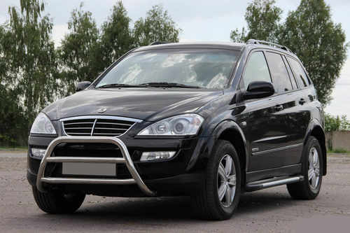 Кенгурятник WT022 (нерж) для SsangYong Kyron 2008+ рр