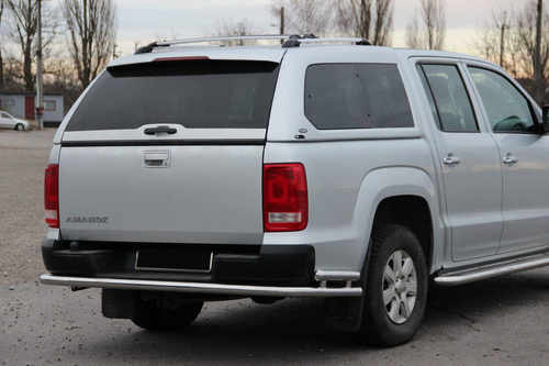 Задній захист AK005-2 (2 шт., нерж) для Volkswagen Amarok 2010-2022 рр