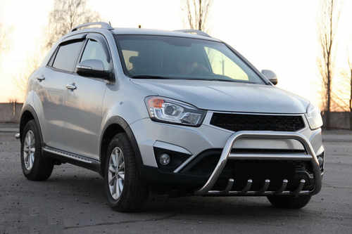 Кенгурятник WT003 (нерж.) для SsangYong Korando 2010-2019