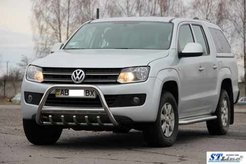 Кенгурятник WT003 (нерж) для Volkswagen Amarok 2010-2022 