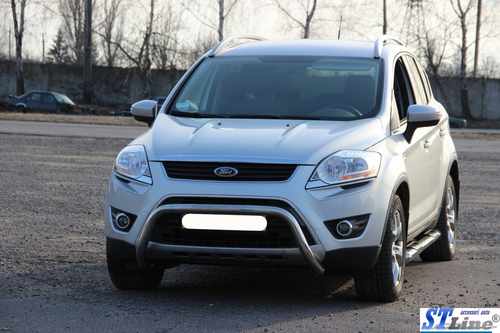 Кенгурятник WT007 (нерж.) для Ford Kuga 2008-2013 