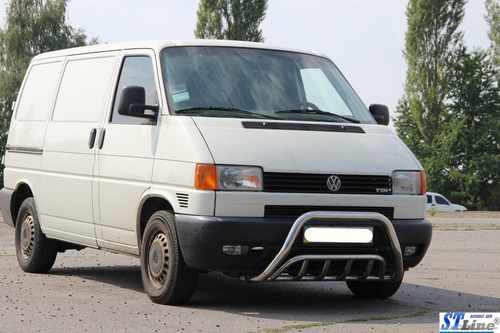 Кенгурятник WT002 (нерж) для Volkswagen T4