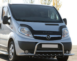 Кенгурятник з вусами (нерж.) для Renault Trafic 2001-2015 