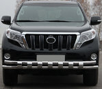 Передній захист ST016-2 (нерж) для Toyota Land Cruiser Prado 150