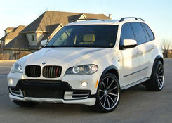 Накладка на передній бампер (2007-2010, під фарбування) для BMW X5 E-70 2007-2013рр.