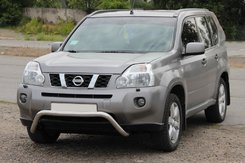 Передняя защита WT007 (нерж) для Nissan X-trail T31 2007-2014