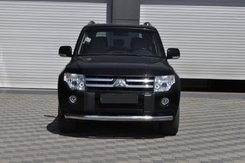 Передняя защита ST008 (нерж.) для Mitsubishi Pajero Wagon III