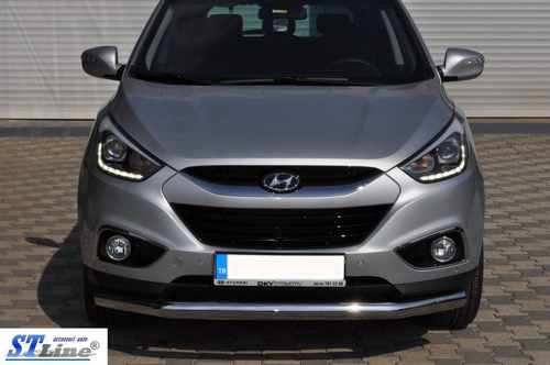 Передня дуга ST008 (нерж.) для Hyundai IX-35 2010-2015