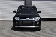 Передній захист ST008 (нерж.) для Mitsubishi Pajero Wagon IV