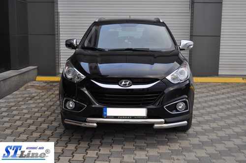 Передня дуга ST014-1 (нерж.) для Hyundai IX-35 2010-2015