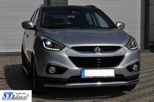 Передня дуга ST008 (нерж.) для Hyundai IX-35 2010-2015
