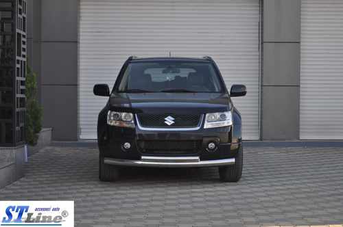 Передній подвійний вус 60/48мм (нерж) для Suzuki Grand Vitara 2005-2017 