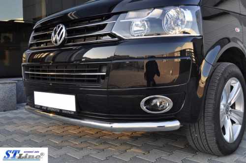 Нижня одинарна губа (нерж) 51 мм для Volkswagen T5 2010-2015 