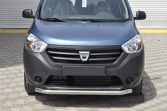 Передняя защита ST008 (нерж.) для Dacia Dokker 2013-2022