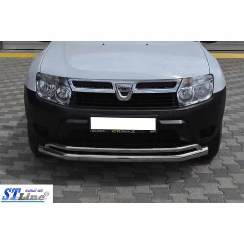 Передній захист ST017 (нерж.) для Dacia Duster 2008-2018 рр
