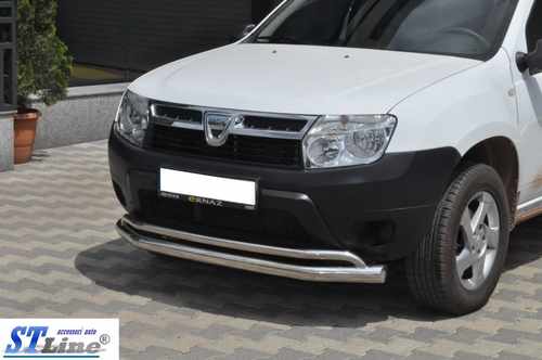 Передній захист ST017 (нерж.) для Dacia Duster 2008-2018 рр