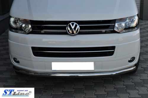 Нижня одинарна губа (нерж) 51 мм для Volkswagen T5 2010-2015 