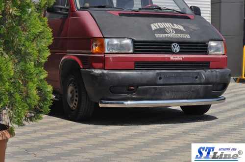 Передній захист ST008 (нерж.) для Mitsubishi Pajero Wagon IV