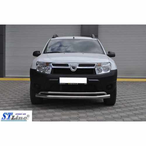 Передній захист ST017 (нерж.) для Dacia Duster 2008-2018 рр