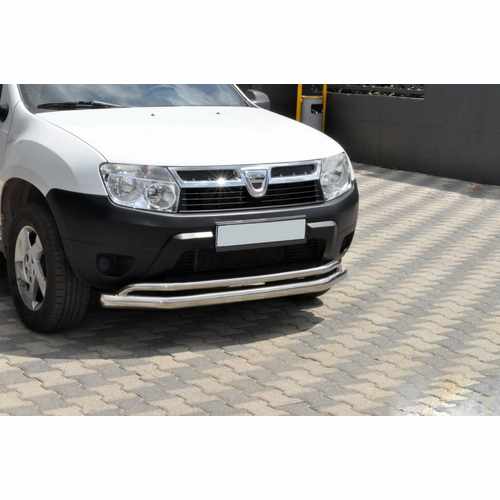 Передній захист ST017 (нерж.) для Dacia Duster 2008-2018 рр