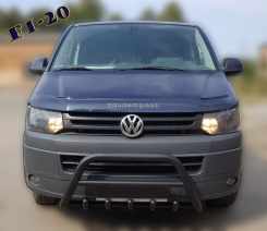 Кенгурятник WT003 Black (нерж) для Volkswagen T5 2010-2015 