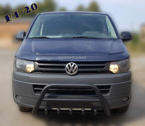 Кенгурятник WT003 Black (нерж) для Volkswagen T5 2010-2015 