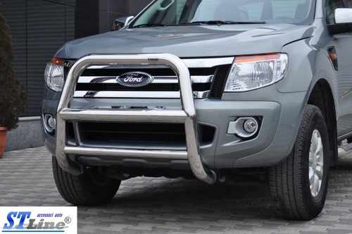 Передній захист WT018 (нерж.) для Ford Ranger 2011+ рр