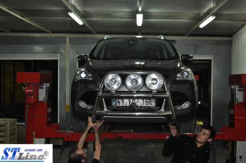 Кенгурятник WT018 (нерж.) для Ford Kuga/Escape 2013-2019 рр