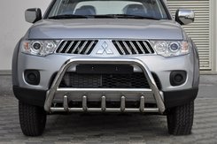 Кенгурятник WT003 (нерж.) для Mitsubishi L200 2006-2015 